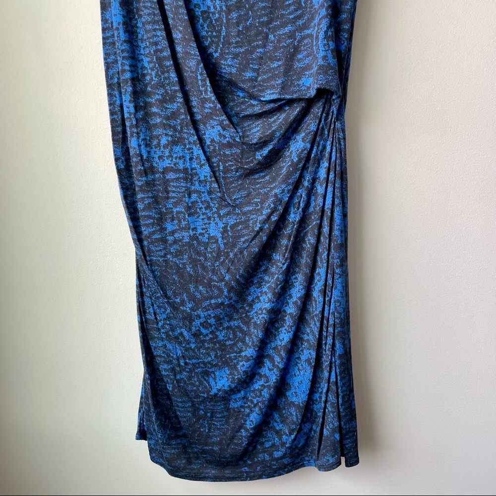 Helmut Lang Draped Open Back Jersey Gathered Waist Dress - Picture 6 of 10